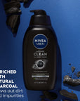 NIVEA Men Deep Dimension Shaving Gel 200ml - With Active Charcoal