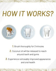 White Glo Coconut Oil Whitening Toothpaste 4oz - Natural Brightening | Fresh Mint Flavor