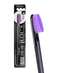 R.O.C.S. Black Edition Toothbrush - Elegant Design | Medium Hardness