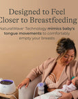Lansinoh Compact Single Electric Breast Pump - Portable, Adjustable Vacuum, Rechargeable