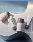 Dermalogica Skincare Set - Travel Sized Cleansing, Exfoliating, and Moisturizing Kit