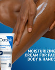 CeraVe Moisturizing Cream - Hydrating, Fragrance-Free, Non-Comedogenic for Dry Skin - 6 fl oz