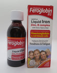 Vitabiotics Feroglobin Liquid Iron Supplement for Children and Adults - 6.76 fl oz
