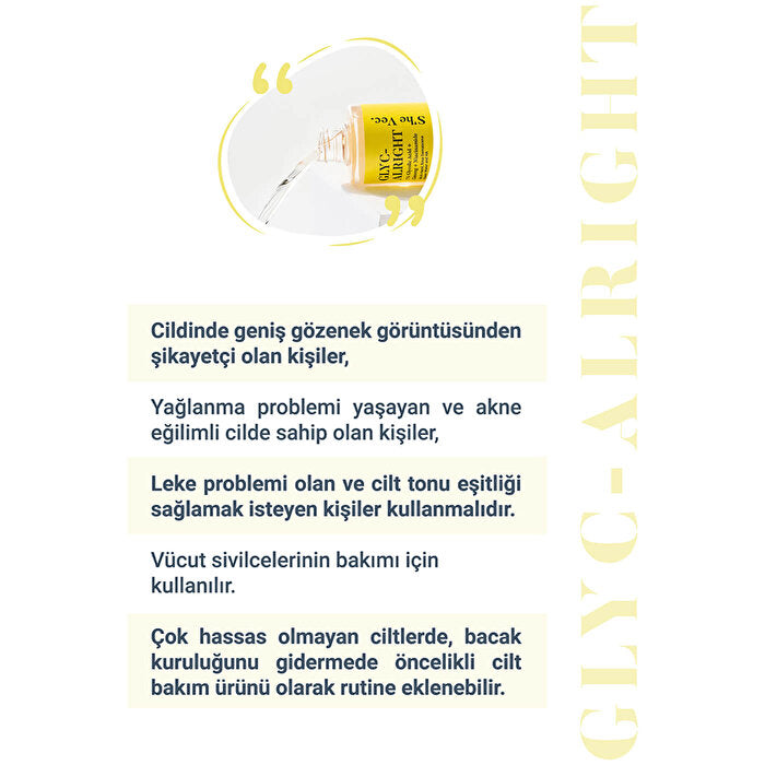 Glyc-Alright Pore Tightening Toner 200ML - For All Skin Types | S'he Vec.