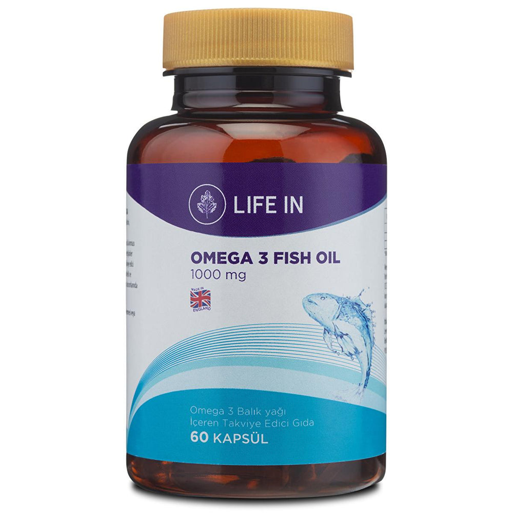 Life In Omega Omega 3 Fish Oil Capsules for Adults - Dietary Supplement for Heart Health Support - view 2