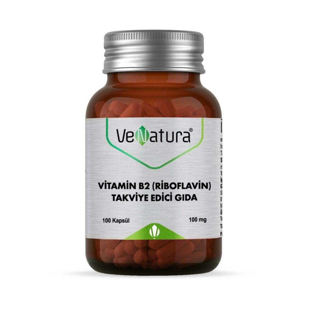 VeNatura Vitamin B2 (Riboflavin) 100 mg 100 Capsules - image 2