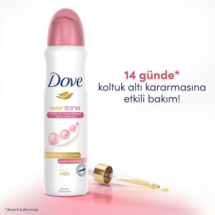 Dove Even Tone Antiperspirant Women's Spray 150ML - Smooth Skin Care | Aloe Vera & Calendula