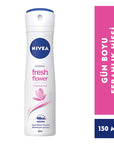 Nivea Fresh Flower Women's Deodorant Spray 150ml - Long-Lasting Protection | Floral Scent