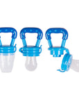 Silicone Fruit Feeder Teether - Blue | Safe for Babies - Image