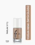 Flormar Full Color Extra Pigmented Nail Polish Go Nude - 0.5 Fl Oz | Long Lasting