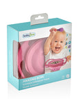 Babyjem Non-Spill Bowl Pink - 360-Degree Rotating | Baby Feeding - Image