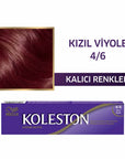 Wella Koleston Hair Color 4/6 Red Violet - 50ml | Premium Formula