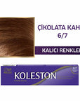 Wella Koleston Hair Color 6/7 Chocolate Brown - Glossy Finish | 50ml
