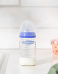 Lansinoh Glass Bottle & NaturalWave Nipple 5oz - Anti-Colic | BPA-Free