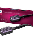 Philips StyleCare Essential Heated Straightening Brush BHH880/00 | 2 Heat Settings - Image