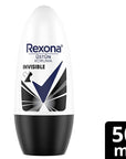 Rexona Invisible Black & White Women Roll-On Deodorant 50ml | 72 Hour Protection