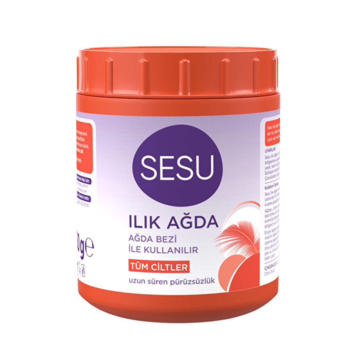 Sesu Warm Wax Orange 250g - Smooth Skin Hair Removal - Image