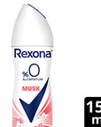 Rexona Women's Deodorant Musk - Aluminum Free 150ml | 48 Hour Protection