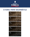 Men Perfect Hair Color 50 Light Brown - Quick Application | Natural Look