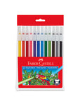 Faber Castell Washable Marker Set 12 Colors - Bright & Durable