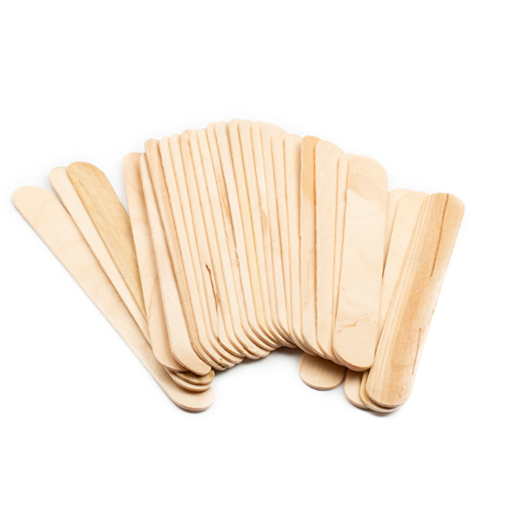 Wooden Craft Sticks 15cm - 50 Pack | Natural Finish