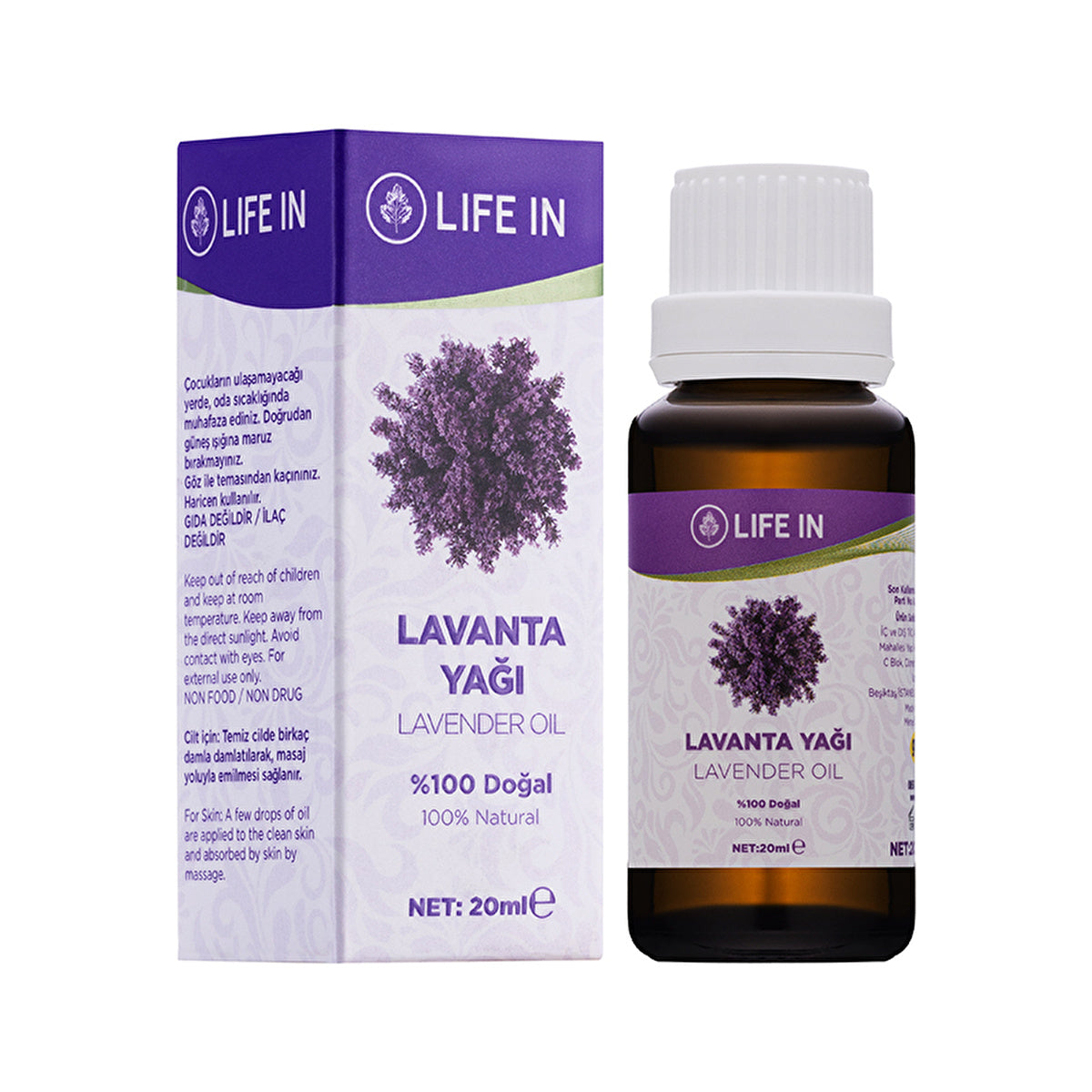 Life In Lavender Oil 20ml - 100% Natural Aromatic Oil