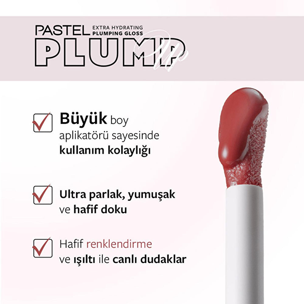 Pastel Profashion Plump Up Extra Hydrating Plumping Gloss 212 - Hydrating Lip Gloss, Vegan Lip Care, Cruelty-Free - view 7