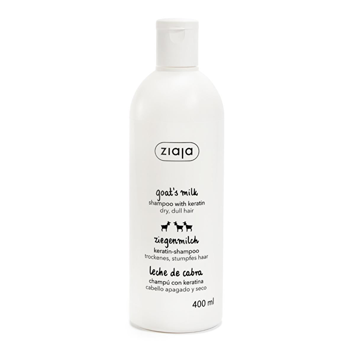 Ziaja Goat Milk & Keratin Shampoo: Repair, Strengthen & Volumize Dry, Damaged Hair - Gentle Cleansing, Increased Elasticity, Anti-Breakage Ziaja Goat Milk Keratin Shampoo: Repair & Volumize Dry Hair keratin shampoo, goat milk shampoo, hair repair shampoo, shampoo for damaged hair, volumizing shampoo, hair strengthening shampoo, shampoo for dry hair, gentle hair cleanser, hair elasticity shampoo, anti breakage shampoo, shampoo, damaged hair, dry hair, hair repair, hair strengthening, natural shampoo, gentle