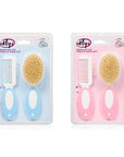 Eklips Baby Hair Brush and Comb Set - Natural Bristle Brush & Round-Tipped Comb for Gentle Infant Hair Care - view 2
