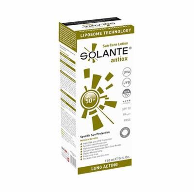 Solante Antiox Sun Care Lotion SPF 50+ | Antioxidant & Anti-Aging Sunscreen, UVA/UVB Broad Spectrum Protection, Vitamin C & E, Lightweight Formula Solante SPF 50+ Sunscreen: Anti-Aging Antioxidant Protection sun care lotion SPF 50+, antioxidant sunscreen, anti-aging sun protection, broad spectrum sunscreen, sunscreen with vitamin C, sunscreen with vitamin E, sunscreen for sensitive skin, daily sun protection, uva uvb protection, sun care, lotion, SPF 50+, antioxidant, anti-aging, broad spectrum, vitamin C,