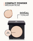 Flormar Compact Powder Pudra 090 Medium Rose - Matte Finish, High Coverage Makeup - view 5