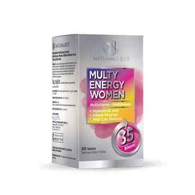 Naturalnest Multy Energy Women's Multivitamin - Boost Energy, Support Health with Antioxidants, CoQ10, and Hyaluronic Acid - 30 Tablets Naturalnest Women's Multivitamin: Energy & Health Support multivitamin for women, energy supplement for women, vitamins for women's health, women's multivitamin with antioxidants, natural energy boost for women, daily multivitamin for women, comprehensive women's vitamin supplement, multivitamin with CoQ10 and hyaluronic acid, Saffron Supplement, women's health supplement,