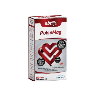 NBT Life PulseMag Magnesium Supplement - Supports Muscle & Nerve Function, Energy Production - 60 Capsules NBT Life PulseMag Magnesium Supplement - 60 Capsules Magnesium Supplement, Potassium Citrate, Vitamin B6, Dietary Supplement, NBT Life PulseMag, nutritional support, muscle function, nerve function, energy production, wellness, health supplements, dietary wellness