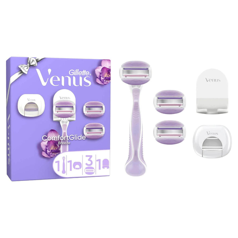 Gillette Venus ComfortGlide Breeze Women's Razor Refills, 3 Replacement Blades