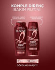 Loreal Elseve Anti Hair Loss Shampoo: Komple Direnç with Arginine & Vitamin B5, Strengthens Thinning Hair, 300ml Loreal Elseve Anti Hair Loss Shampoo | Strengthen Thinning Hair anti hair loss shampoo, hair strengthening shampoo, shampoo for thinning hair, arginine shampoo, vitamin B5 shampoo, shampoo for weak hair, hair loss prevention, Loreal Elseve shampoo, hair follicle strengthening, hair care routine, hair loss, thinning hair, weak hair, hair strengthening, arginine, vitamin B5, daily hair care, hair c