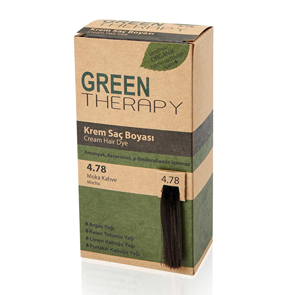 Green Therapy Ammonia-Free Hair Dye - Nourishing Argan Oil Hair Color for Natural Look - Hair Dye