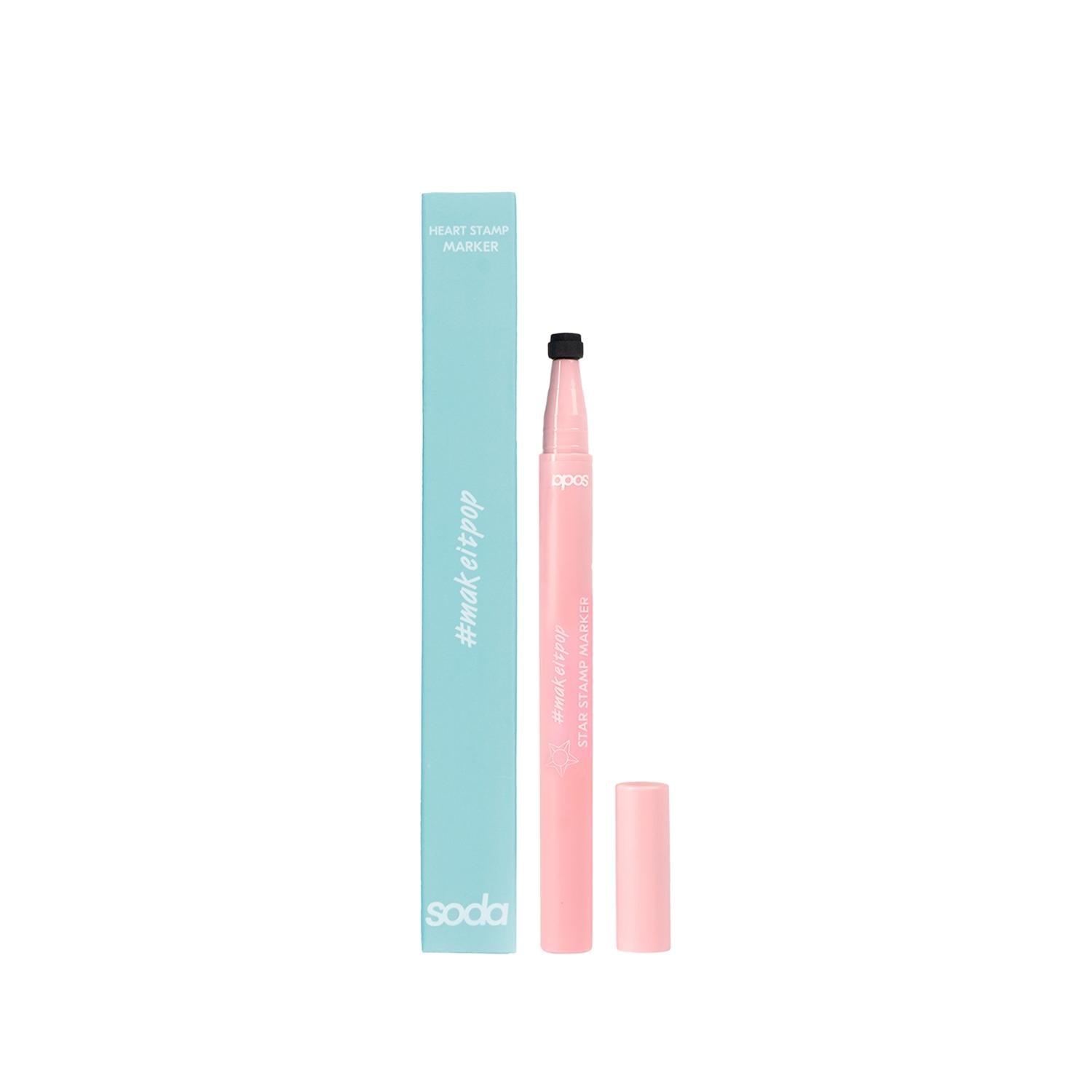 Soda Stamp Marker Eyeliner - Precise, Unique Designs, Star-Shaped Stamp Soda Stamp Marker Eyeliner - Precise & Unique Designs eyeliner, stamp marker eyeliner, cosmetic eyeliner, makeup tool, star-shaped eyeliner stamp, beauty products, cosmetic products, makeup accessories, unique eyeliner designs, precise eyeliner application