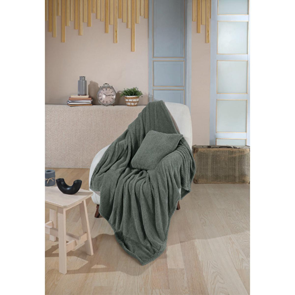 Wondel Sofa Throw or Armchair Cover - 100% Polycotton, Antrasit, 70 x 170 cm - Stylish Home Decor Accessory