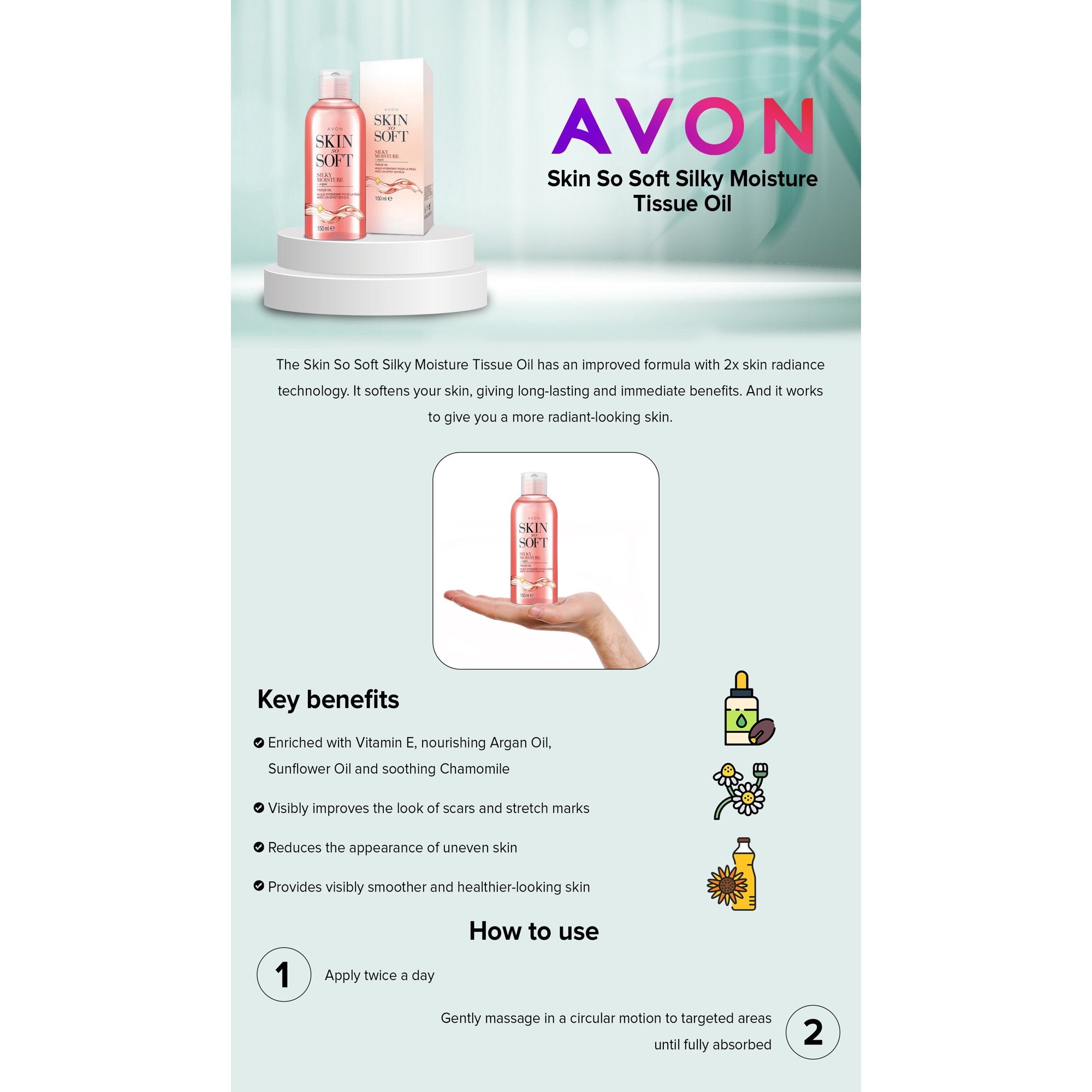 Skin So Soft Silky Moisture Nourishing Dry Oil Spray - 150ml 5.07 oz