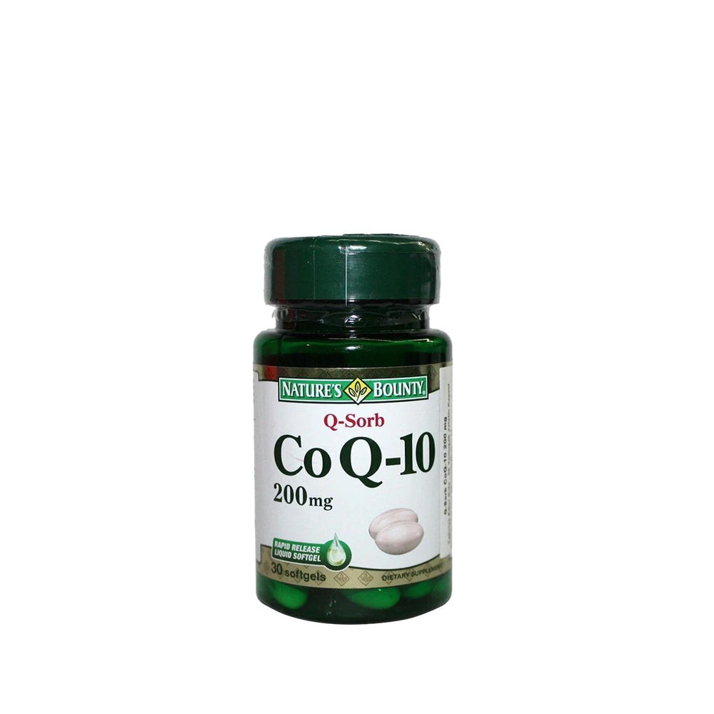 Nature's Bounty Coenzyme Q-10 200 Mg Q-Sorb 30 Capsules - Antioxidant Heart Health Supplement Coenzyme Q-10 200Mg - Heart Health & Energy Support Coenzyme Q-10 supplement, Antioxidant support, Heart health supplement, Energy production support, Q-Sorb Coenzyme Q-10, Dietary Supplement, Health and Wellness, Heart Health Support, Antioxidant Supplement, Energy Boost, Nature's Bounty