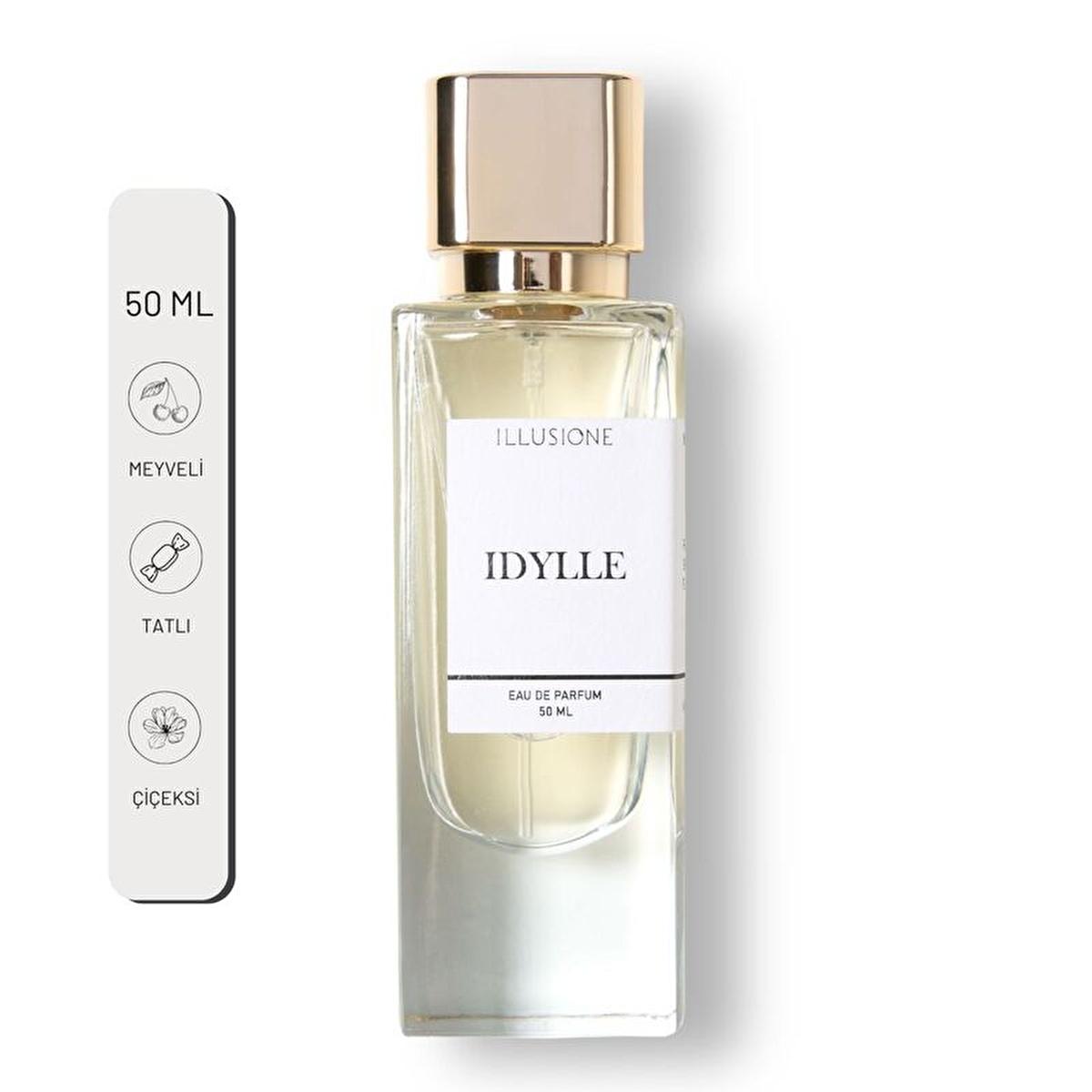 Illusione Idylle: Romantic Eau de Parfum for Women - Floral, Fruity, Jasmine & Patchouli Fragrance - 50ml Illusione Idylle: Romantic Women's Perfume - Floral & Fruity women's perfume, fragrance for women, romantic perfume, floral perfume, fruity perfume, jasmine perfume, patchouli perfume, Idylle perfume, Illusione perfume, Eau de Parfum, EDP, women's fragrance, perfume, fragrance, floral scent, fruity scent, jasmine scent, patchouli scent, romantic scent, elegant perfume, sensual perfume, date night perfum