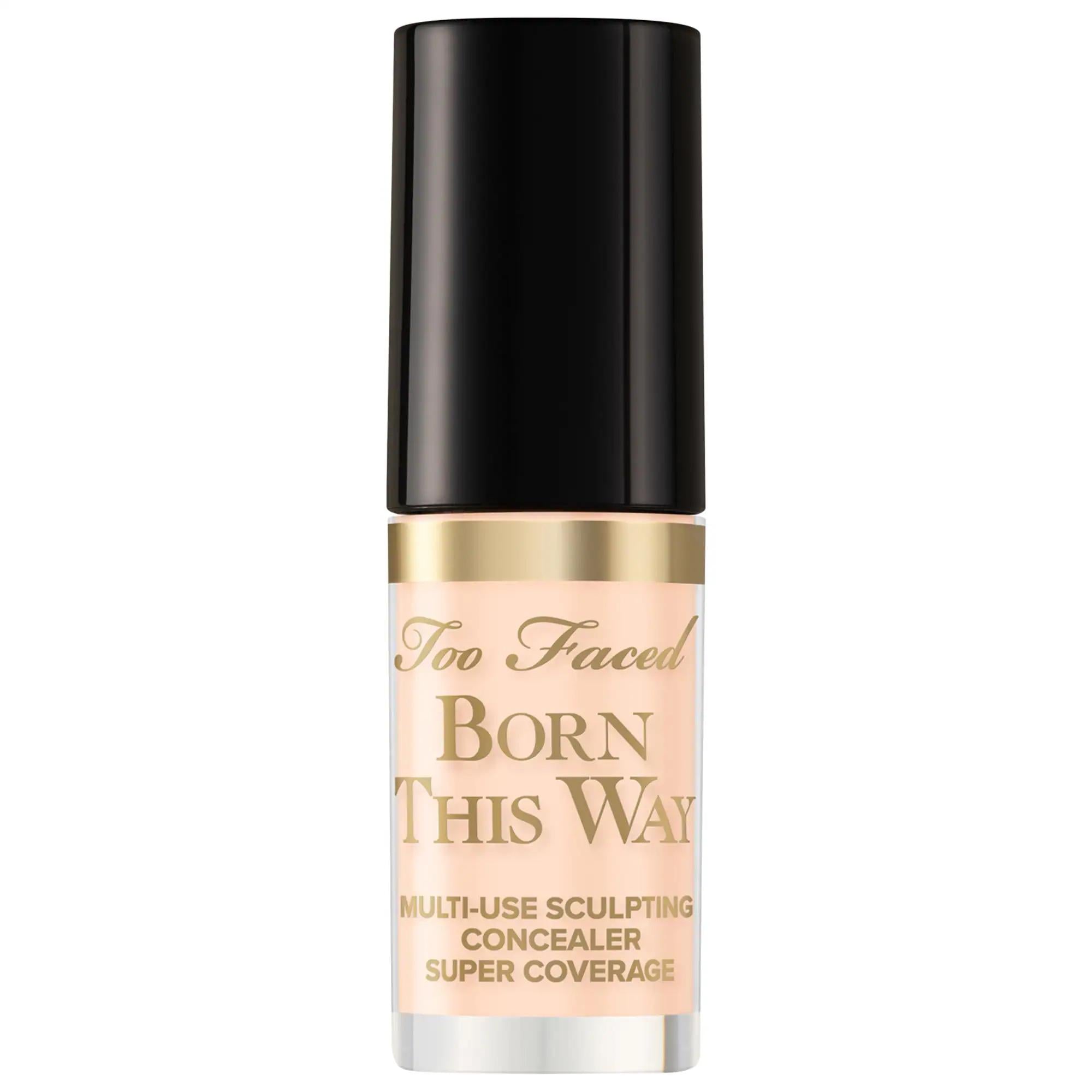 Too Faced Mini Born This Way Full Coverage Concealer: Hydrating, Natural Finish, Vegan, Cruelty-Free, Multi-Use Concealer Too Faced Born This Way Concealer: Full Coverage, Hydrating, Vegan full coverage concealer, natural finish concealer, hydrating concealer, vegan concealer, cruelty-free concealer, multi-use concealer, concealer for imperfections, contour concealer, highlight concealer, born this way concealer, Concealer, full coverage, natural finish, hydrating, vegan, cruelty-free, multi-use, imperfecti