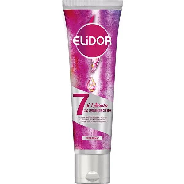 Elidor 7-in-1 Leave-In Hair Cream: Softens, Shines, Strengthens, Protects From Heat & Frizz - Long Lasting Fragrance & Easy Styling Elidor Leave-In Hair Cream: Soft, Shiny & Protected Hair leave-in hair cream, hair softening cream, hair shine enhancer, hair heat protectant spray, anti-frizz hair treatment, long lasting fragrance hair product, easy hair styling product, damage repair hair cream, Elidor hair care, hair styling aid, hair cream, hair treatment, frizz control, heat protection, hair shine, hair s
