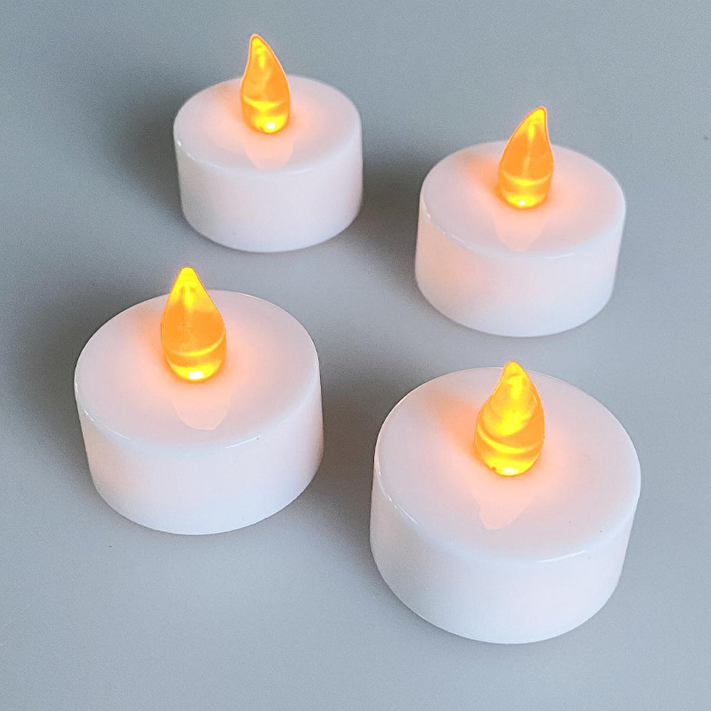 Petrix LED Tealight with Realistic Flame Effect - Decorative Battery Operated Light for Ambient Lighting