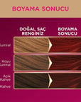 Palette Deluxe Şarap Kızılı Hair Dye - Long-Lasting Wine Red Hair Color with Nourishing Properties - view 5