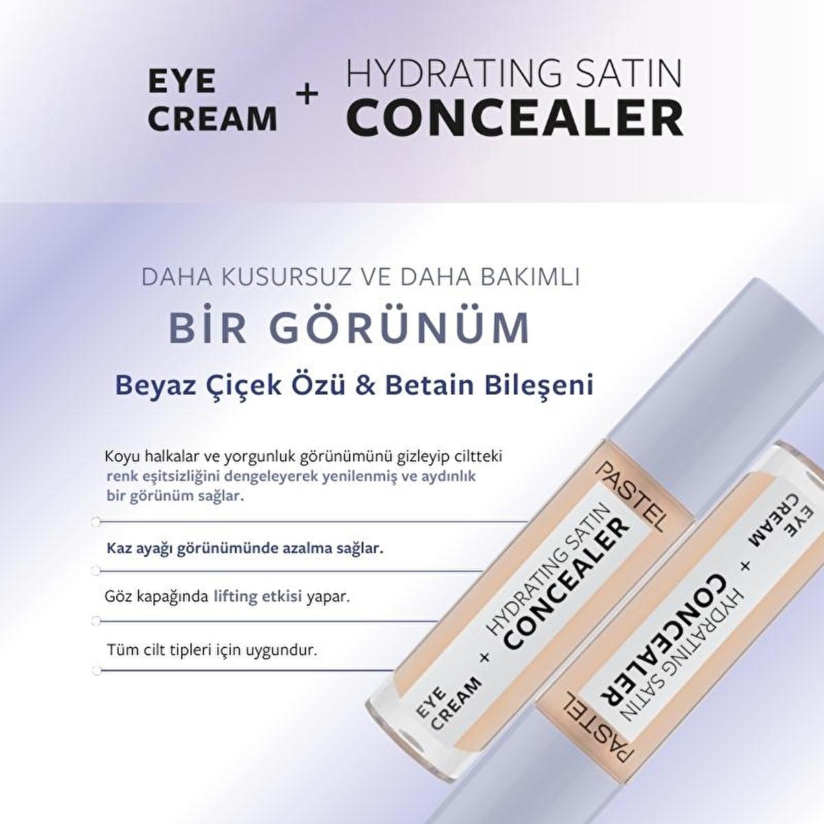 Pastel Eye Cream and Hydrating Satin Concealer Duo for Dark Circles - 0.15 fl oz Pastel Eye Cream & Concealer for Dark Circles eye cream, hydrating concealer, under-eye care, dark circle concealer, skincare for all skin types, makeup, cosmetics, beauty products, skincare routine, under-eye treatment, conceal dark circles, hydration, nourishment, radiant eyes, smooth appearance, long-lasting, compact size, on-the-go, daily skincare, beauty essentials