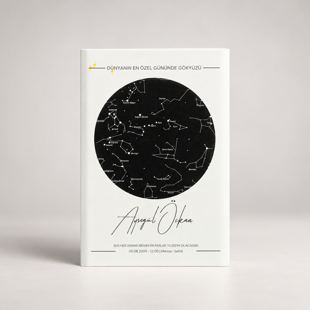 Birth Night Sky Star Map Acrylic Frame Gift