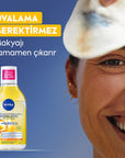 Nivea Micellar Makeup Cleansing Water with 5% Serum - Gentle, Brightening, and Hydrating Makeup Remover for Sensitive Skin Nivea Micellar Makeup Cleansing Water - Gentle & Brightening Micellar Makeup Cleansing Water, Serum infused cleansing water, Gentle makeup remover for sensitive skin, Vitamin C and E enriched cleansing product, Dermatologically tested skincare, Skincare for dull skin, Sensitive skin care products, Makeup remover with serum, Brightening skincare, Hydrating cleansing water, Nivea skincare
