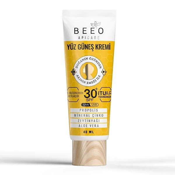 Beeo Natural Mineral Face Sunscreen SPF 50+ - Broad Spectrum Protection for Facial Skin, 1.35 fl oz Beeo Face Sunscreen SPF 50+ - Natural Mineral Protection face sunscreen, SPF 50+, natural mineral sunscreen, facial sun care, year-round sun protection, broad spectrum protection, facial skin protection, natural skincare, mineral filter sunscreen, daily sun protection, outdoor activities, skin health, skincare essentials, sun protection for face