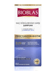 Bioblas Anti-Hair Loss Shampoo with Biotin & Procyanidin - Paraben-Free, Strengthens Hair, 12.18 fl oz Bioblas Anti-Hair Loss Shampoo - Biotin & Procyanidin anti-hair loss shampoo, biotin shampoo, procyanidin shampoo, paraben-free hair care, natural shampoo for hair loss, hair strengthening shampoo, hair repair shampoo, chemical-free hair care, daily use shampoo, biotin, procyanidin, grape seed extract, hair loss solution, hair care, hair health, Bioblas